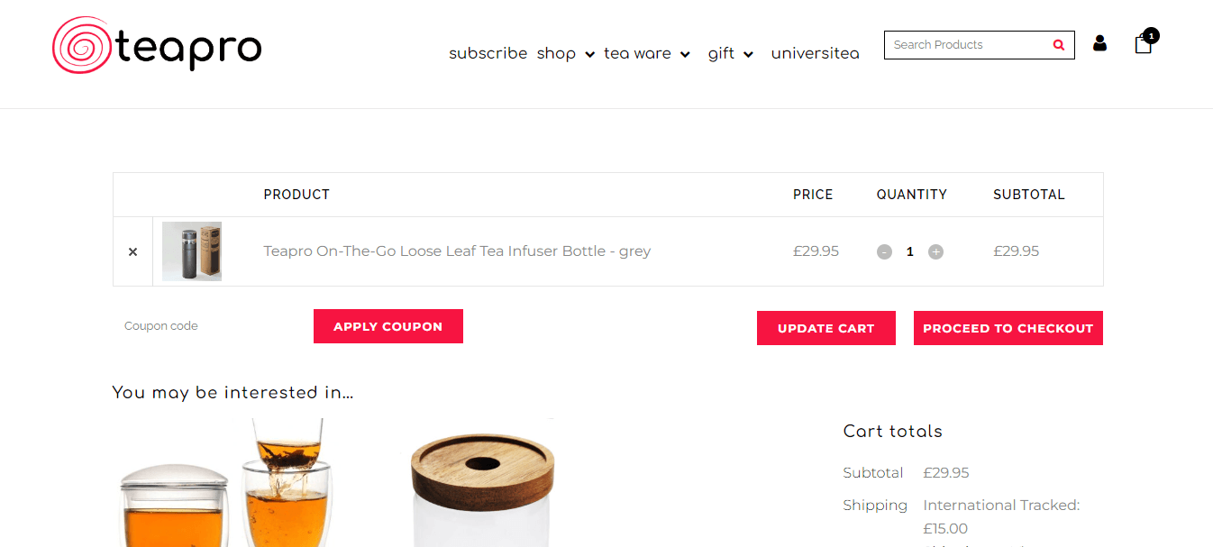 How to apply Teapro coupon code